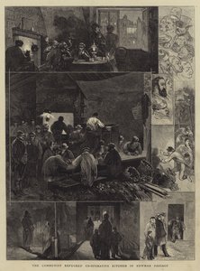 La cuisine coopérative des réfugiés communistes à Newman Passage - Charles Auguste Loye